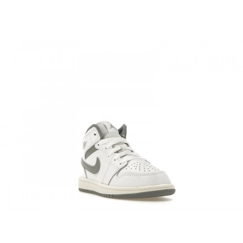 Air Jordan 1 Mid PS Neutral Grey - детская сетка размеров