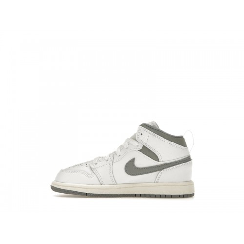 Air Jordan 1 Mid PS Neutral Grey - детская сетка размеров