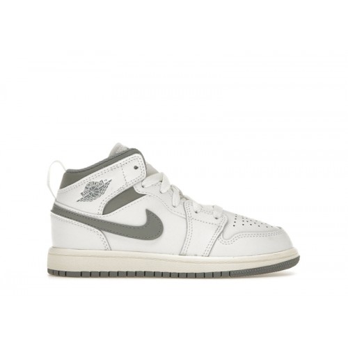 Air Jordan 1 Mid PS Neutral Grey - детская сетка размеров