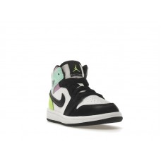 Детские Jordan 1 Mid Pastel Black Toe (PS)