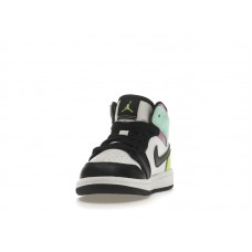 Детские Jordan 1 Mid Pastel Black Toe (PS)
