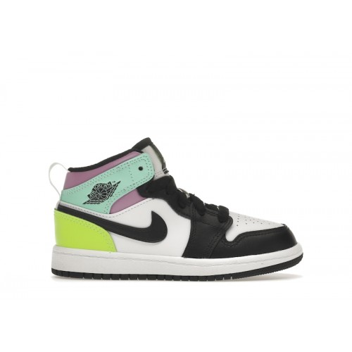 Air Jordan 1 Mid PS Pastel - детская сетка размеров