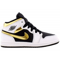 Детские Jordan 1 Mid White Gold (PS)