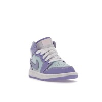 Детские Jordan 1 Mid Purple Aqua (PS)