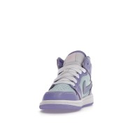 Детские Jordan 1 Mid Purple Aqua (PS)