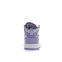 Детские Jordan 1 Mid Purple Aqua (PS)
