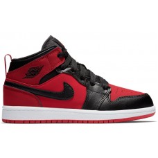 Детские Jordan 1 Mid Gym Red Black (PS)