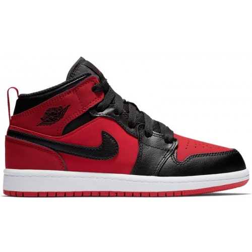 Air Jordan 1 Retro Mid PS Gym Red - детская сетка размеров