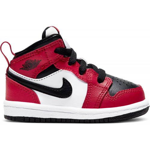 Кроссы Jordan 1 Mid Chicago Toe (TD) - детская сетка размеров