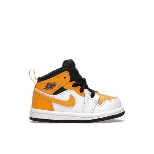 Air Jordan 1 Mid TD University Gold - детская сетка размеров