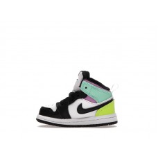 Малышам Jordan 1 Mid Pastel Black Toe (TD)