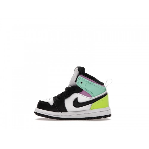 Air Jordan 1 Mid TD Pastel - детская сетка размеров