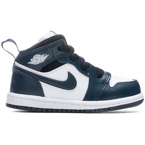 Air Jordan 1 Mid TD Armory Navy - детская сетка размеров