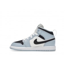 Детские Jordan 1 Mid Ice Blue (2022) (PS)