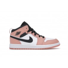 Детские кроссовки Jordan 1 Mid Pink Quartz (PS)