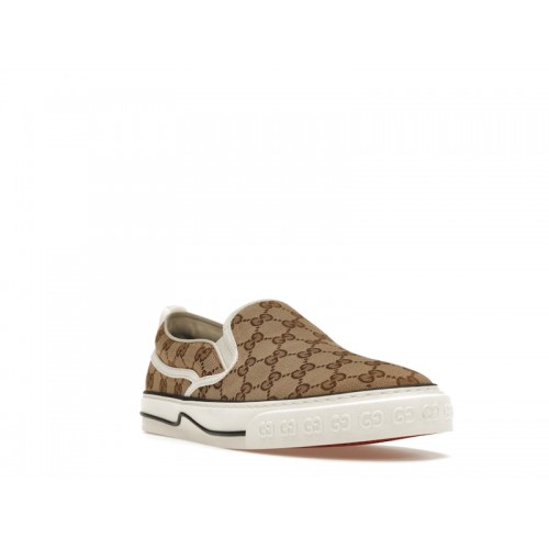 Gucci Tennis 1977 Slip On Beige Ebony - мужская сетка размеров