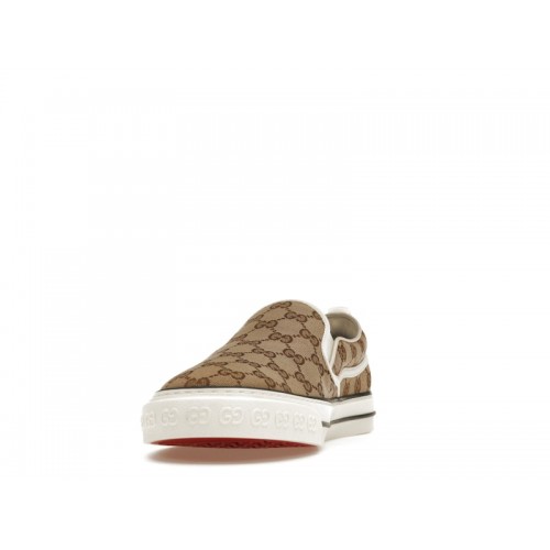 Gucci Tennis 1977 Slip On Beige Ebony - мужская сетка размеров
