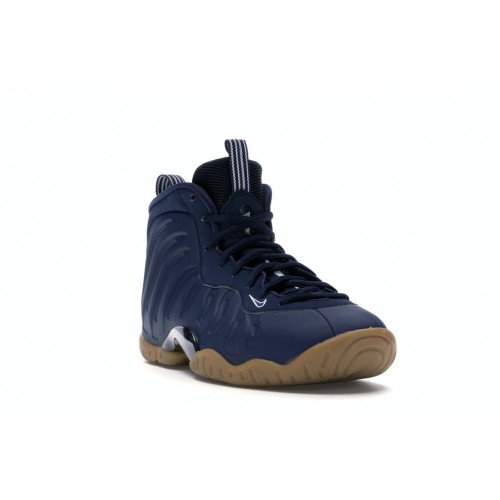 Кроссы Nike Air Foamposite One Navy Gum (GS) - подростковая сетка размеров