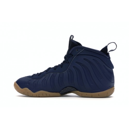 Кроссы Nike Air Foamposite One Navy Gum (GS) - подростковая сетка размеров