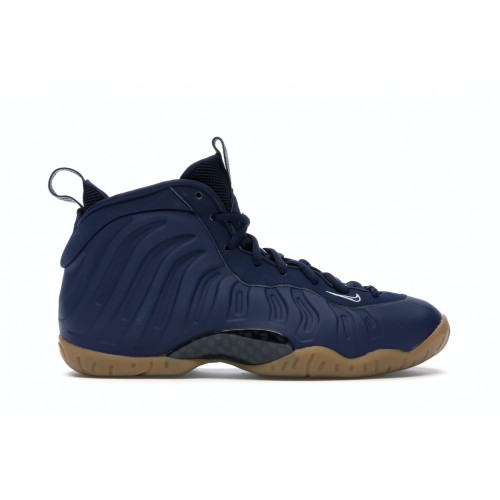 Кроссы Nike Air Foamposite One Navy Gum (GS) - подростковая сетка размеров