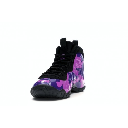 Кроссы Nike Air Little Posite Pro Purple Camo (GS) - подростковая сетка размеров