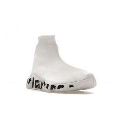 Кроссовки Balenciaga Speed Graffiti Trainers White Black