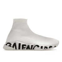 Кроссовки Balenciaga Speed Graffiti Trainers White Black