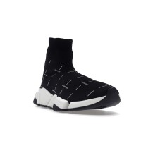 Кроссовки Balenciaga Speed 2.0 Black White Logo