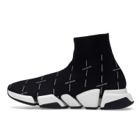 Кроссовки Balenciaga Speed 2.0 Black White Logo