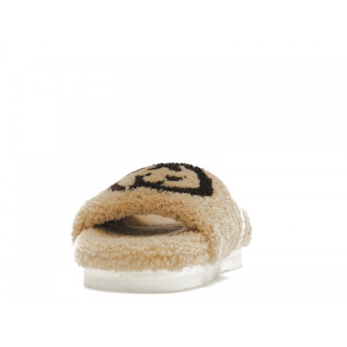 Gucci Slide Interlocking G Wool Light Brown (W) - женская сетка размеров