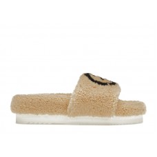 Женские Gucci Slide Interlocking G Wool Light Brown (W)