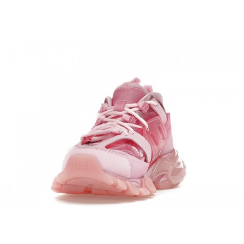 Кроссы Balenciaga Track Clear Sole Pink (W) - женская сетка размеров