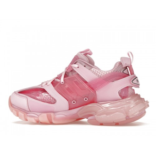 Кроссы Balenciaga Track Clear Sole Pink (W) - женская сетка размеров