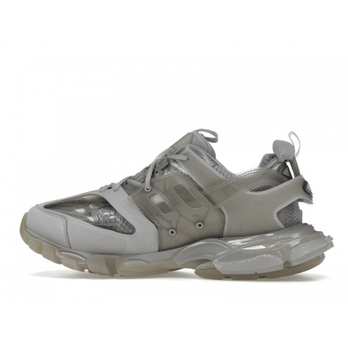 Кроссы Balenciaga Track Clear Sole Gray - мужская сетка размеров