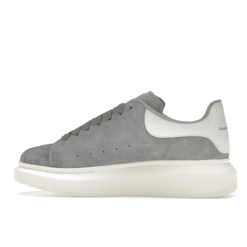 Кроссы Alexander McQueen Oversized Dove Grey Suede (W) - женская сетка размеров