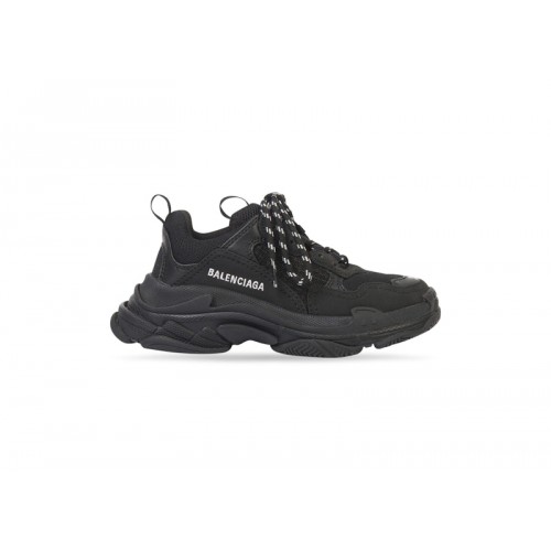 Кроссы Balenciaga Triple S Black (Kids) - детская сетка размеров