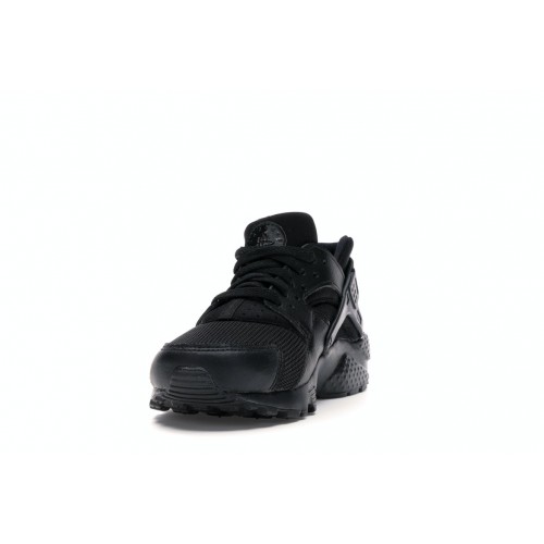 Кроссы Nike Air Huarache Run Triple Black (2019) (GS) - подростковая сетка размеров