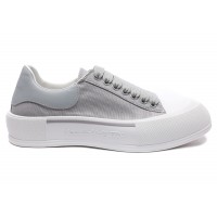 Alexander McQueen Deck Skate Plimsoll Lace-Up Lilac Grey