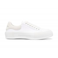 Кроссовки Alexander McQueen Deck Skate Plimsoll Lace-Up White White