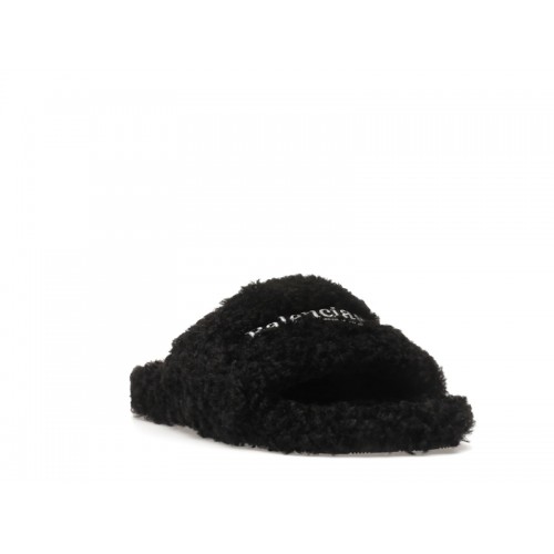 Balenciaga Furry Slide Black - мужская сетка размеров
