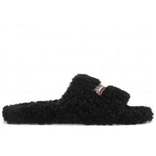 Balenciaga Furry Slide Black