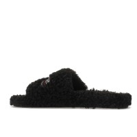 Balenciaga Furry Slide Black
