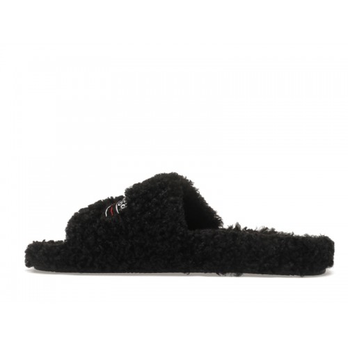 Balenciaga Furry Slide Black - мужская сетка размеров