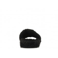 Balenciaga Furry Slide Black
