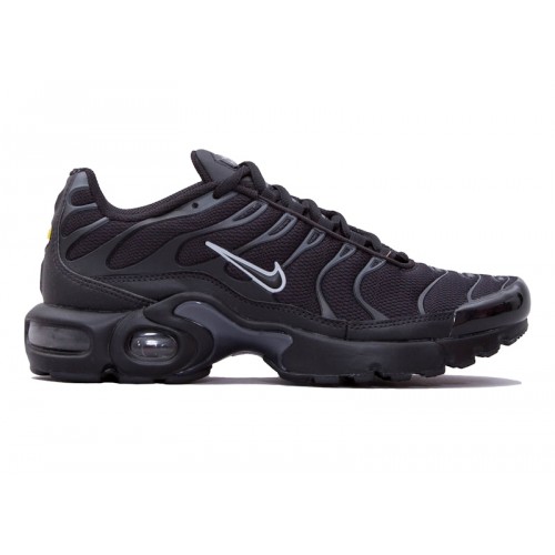 Подростковые кроссовки Nike Air Max Plus Black Pure Platinum (GS) - подростковая сетка размеров