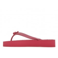 Gucci Chevron Thong Sandal Pink Rubber