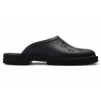 Gucci Slip-on Sandal Cut Out Monogram Black