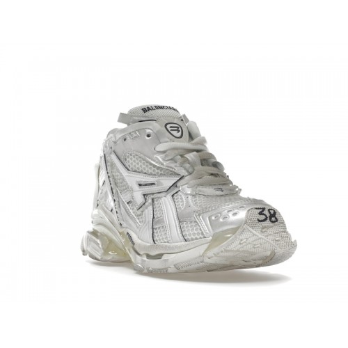 Кроссы Balenciaga Runner White (W) - женская сетка размеров