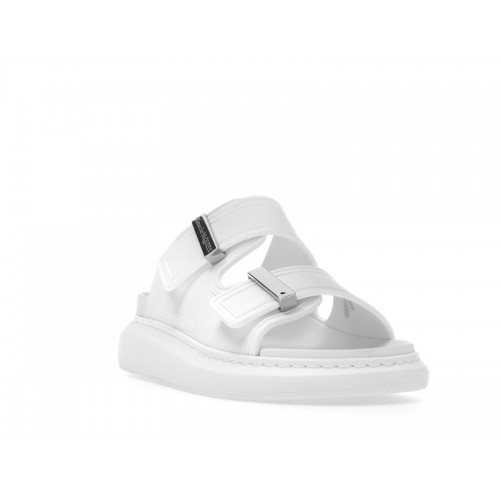 Alexander McQueen Hybrid Buckled Rubber Sandals White (W) - женская сетка размеров
