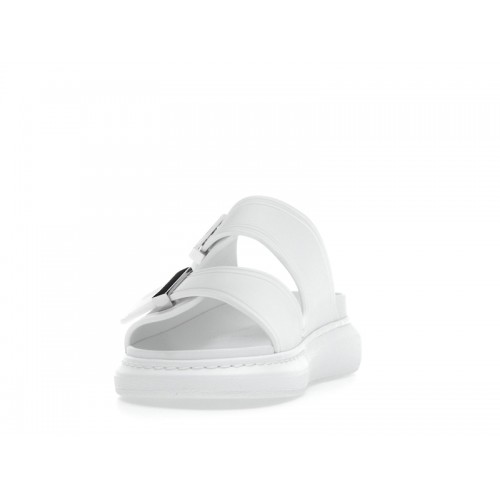 Alexander McQueen Hybrid Buckled Rubber Sandals White (W) - женская сетка размеров